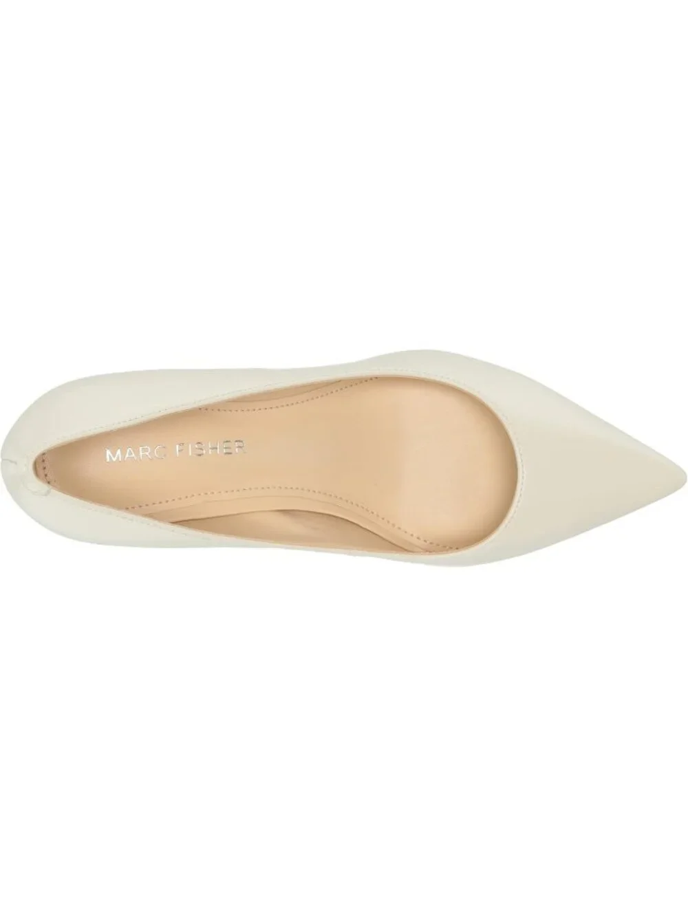 Womens Chic Cream Modern Pointed Toe Alola Dress Casual Pumps Pull On Heel Shoes